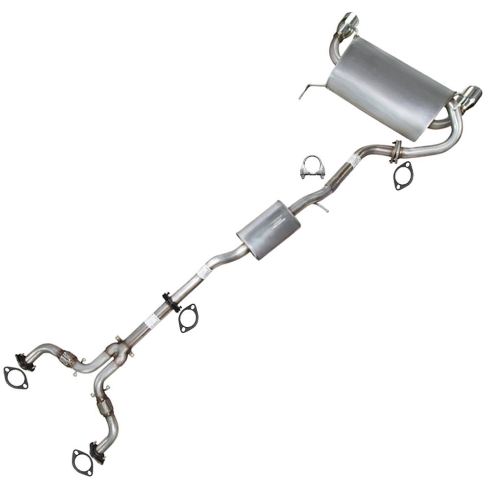 Stainless Steel Cat-Back Exhaust System Kit fits: 2003-2007