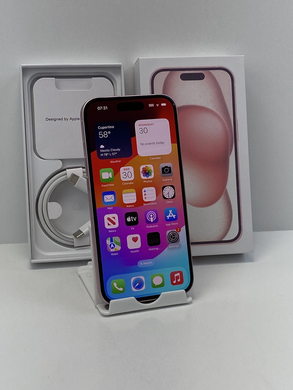 iPhone15 128GB ピンク ☆バッテリー最大容量 96％☆