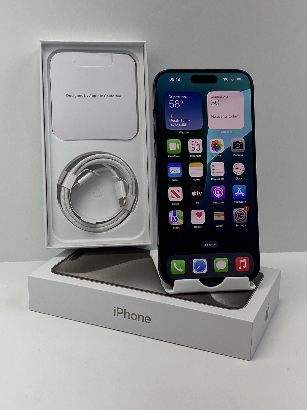 iPhone 15 Pro ブルー　バッテリー残量96% AppleCare有 57787954.jpg