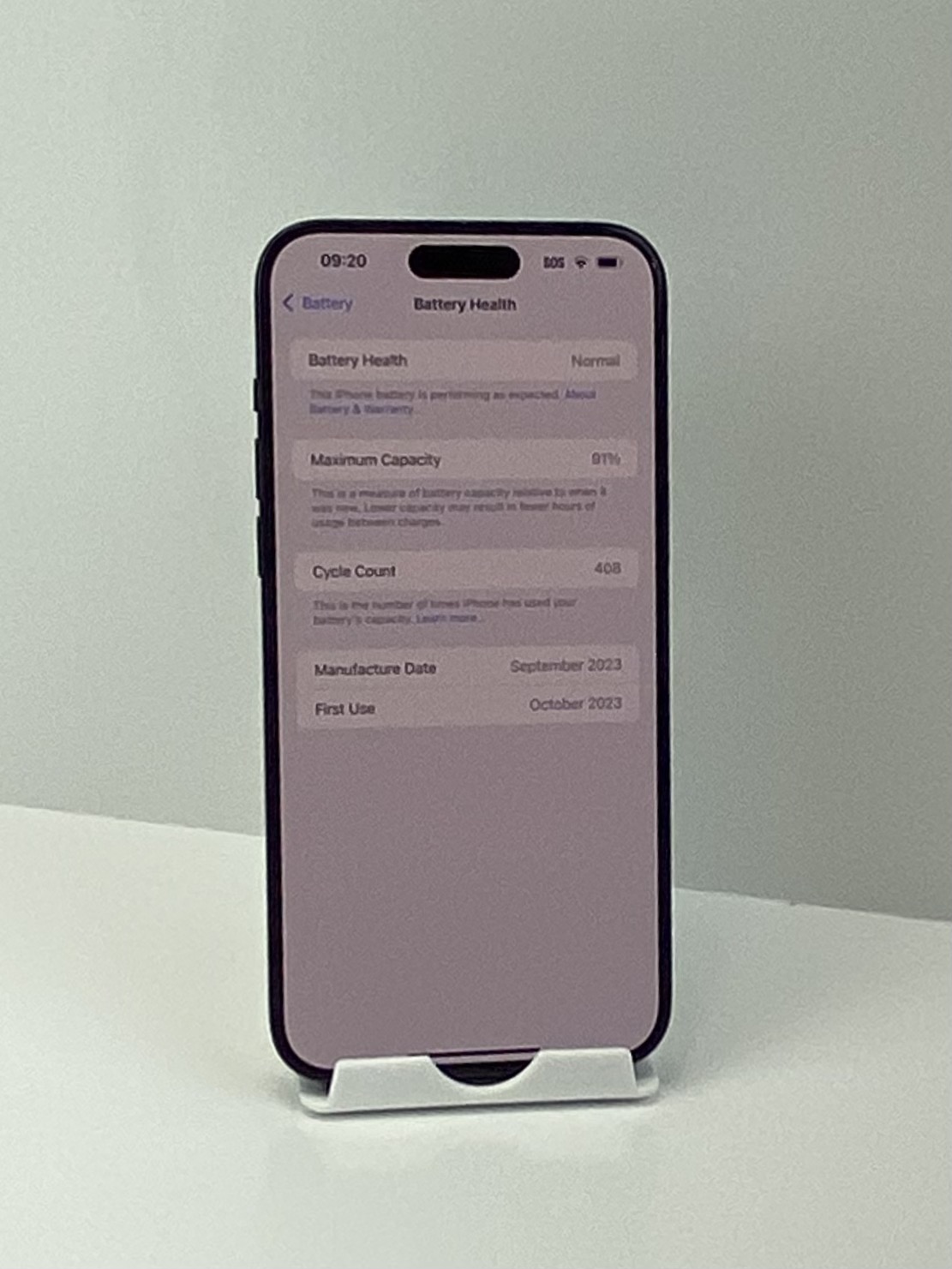 iPhone 15 Pro ブルー　バッテリー残量96% AppleCare有 57787954.jpg