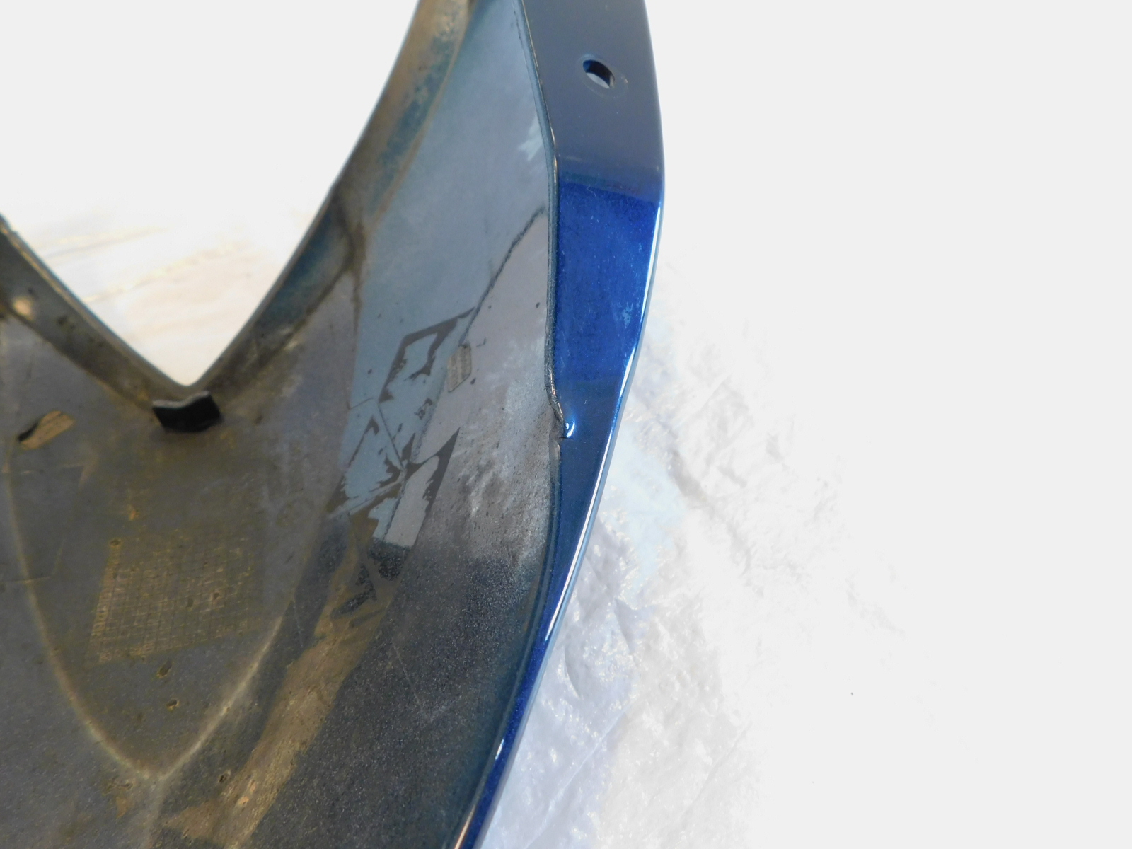 08-14 BMW R1200 RT R1200RT Front Upper Polar Metallic Blue Fender