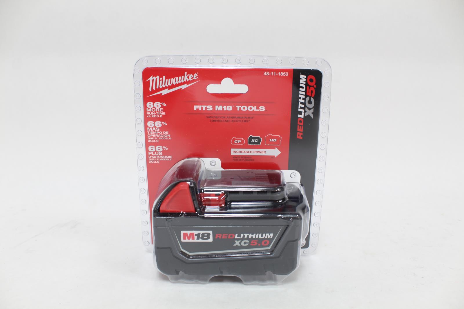 Milwaukee M18 REDLITHIUM XC5.0 Extended Capacity Battery Pack - Black 48-11-1850