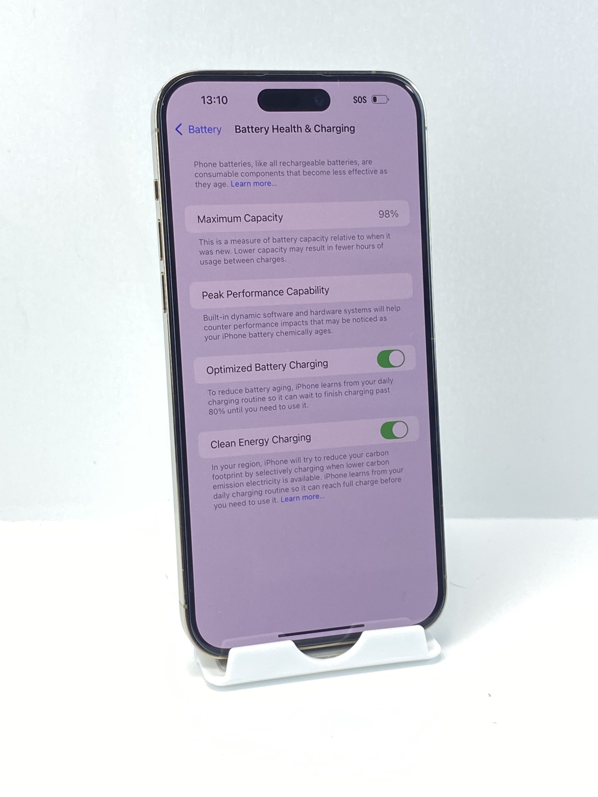 Apple iPhone 14 Pro Max A2651 1TB Gold! 98% battery health