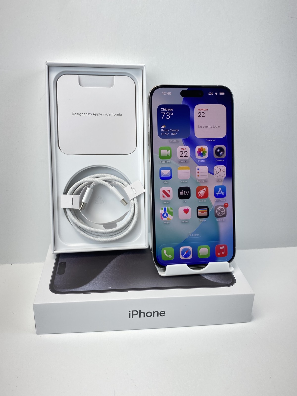 Apple iPhone 15 Pro Max A2849 256GB White! Factory Unlocked! 91