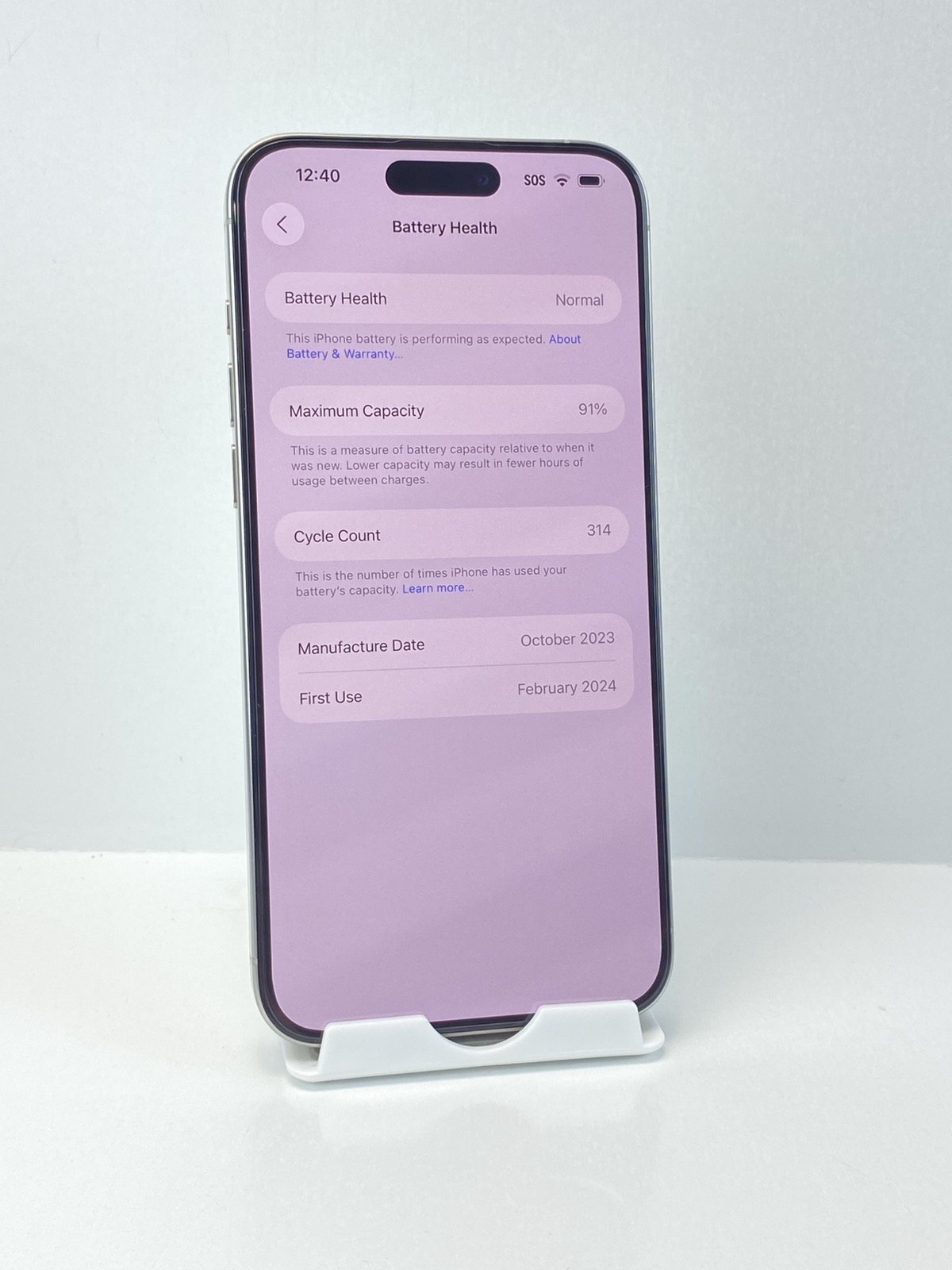 Apple iPhone 15 Pro Max A2849 256GB White! Factory Unlocked! 91