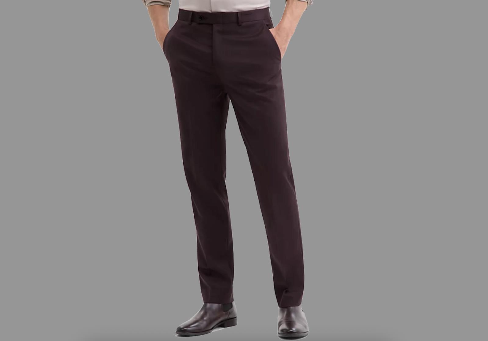 Calvin Klein Mens Slim Burgundy Dress Pants 36 X 26 NEW | eBay Calvin Klein Mens Slim Burgundy Dress Pants 36 X 26 NEW | eBay