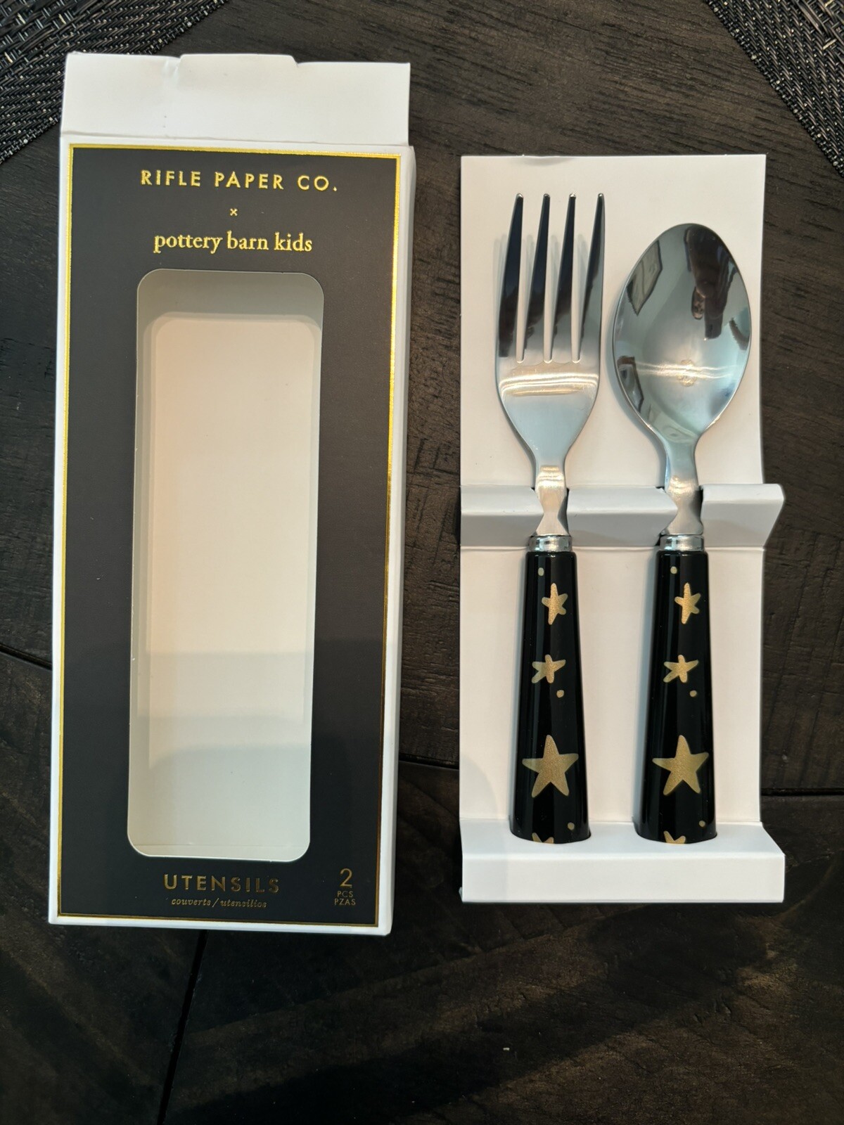 Pottery Barn Disney Halloween Holiday PLATE+UTENSIL party black cat SET 8 kid ! detailed image 21