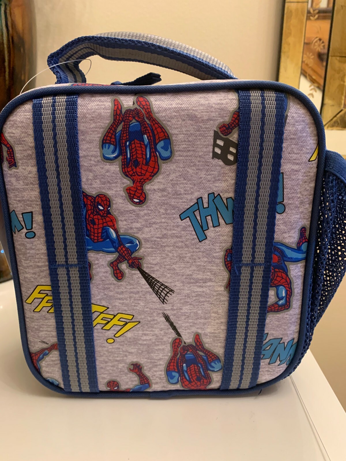 Pottery Barn School Marvel Avengers Spider-Man Super LUNCH BOX BAG+Utensil Set . detailed image 15
