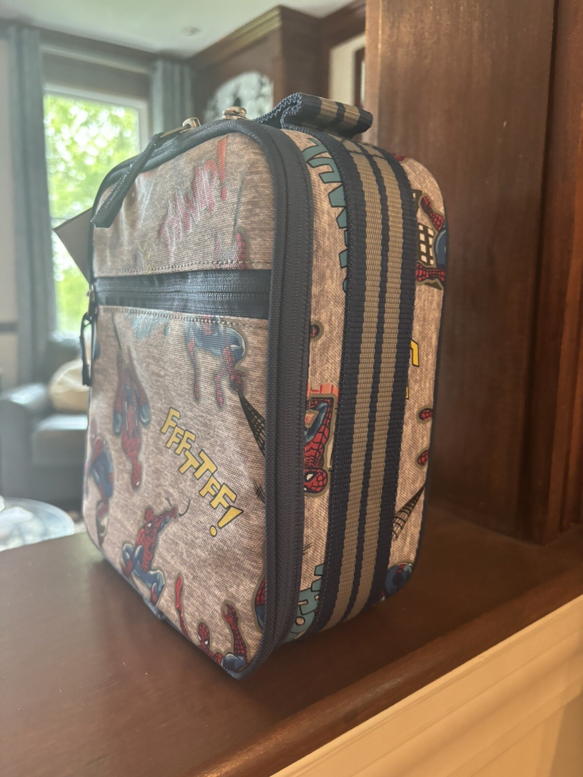 Pottery Barn School Marvel Avengers Spider-Man Super LUNCH BOX BAG+Utensil Set . detailed image 18