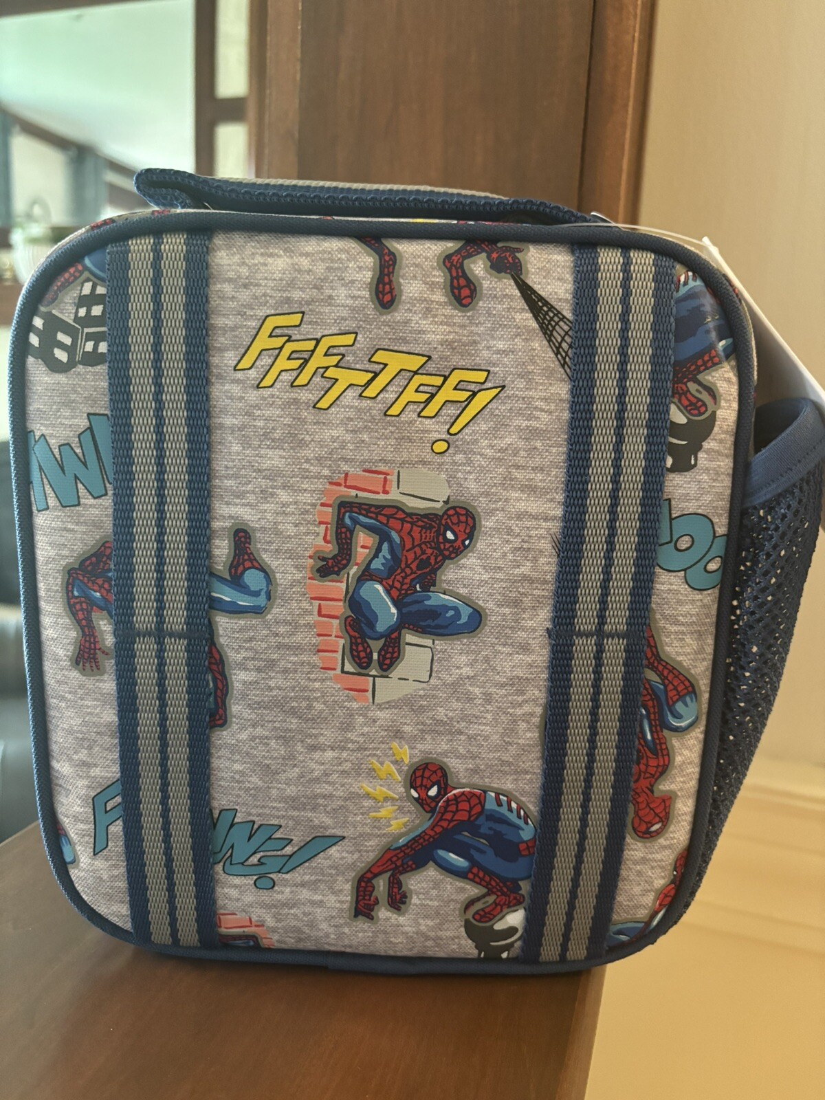 Pottery Barn School Marvel Avengers Spider-Man Super LUNCH BOX BAG+Utensil Set . detailed image 19