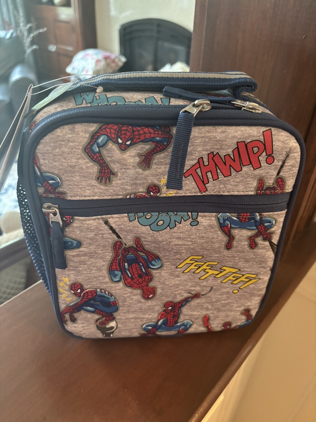 Pottery Barn School Marvel Avengers Spider-Man Super LUNCH BOX BAG+Utensil Set . detailed image 22
