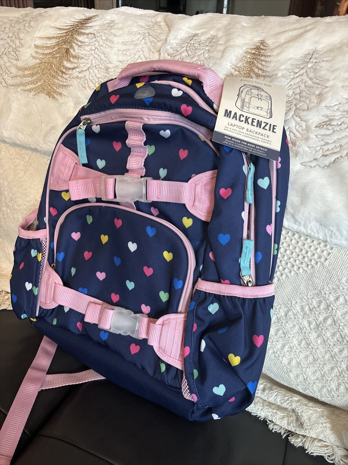 School Pottery Barn kids Disney BACKPACK travel bag+Water +Lunch BOX+Unicorn [ detailed image 15