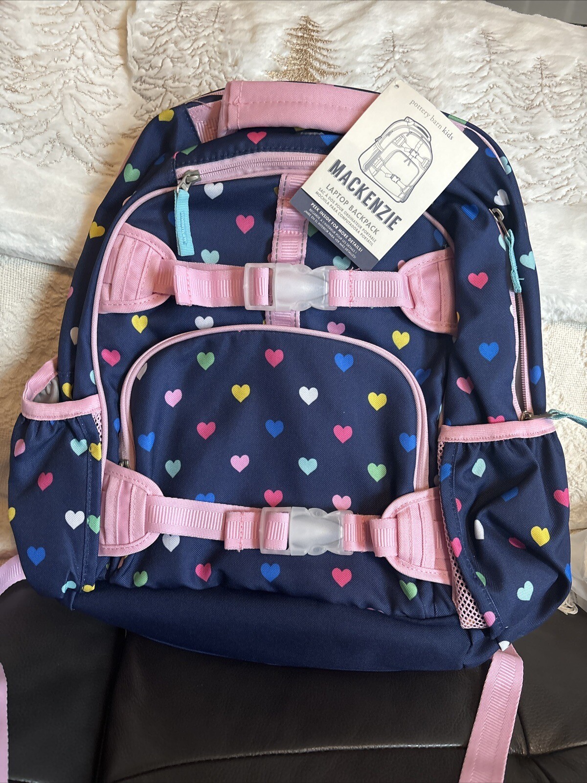 School Pottery Barn kids Disney BACKPACK travel bag+Water +Lunch BOX+Unicorn [ detailed image 19