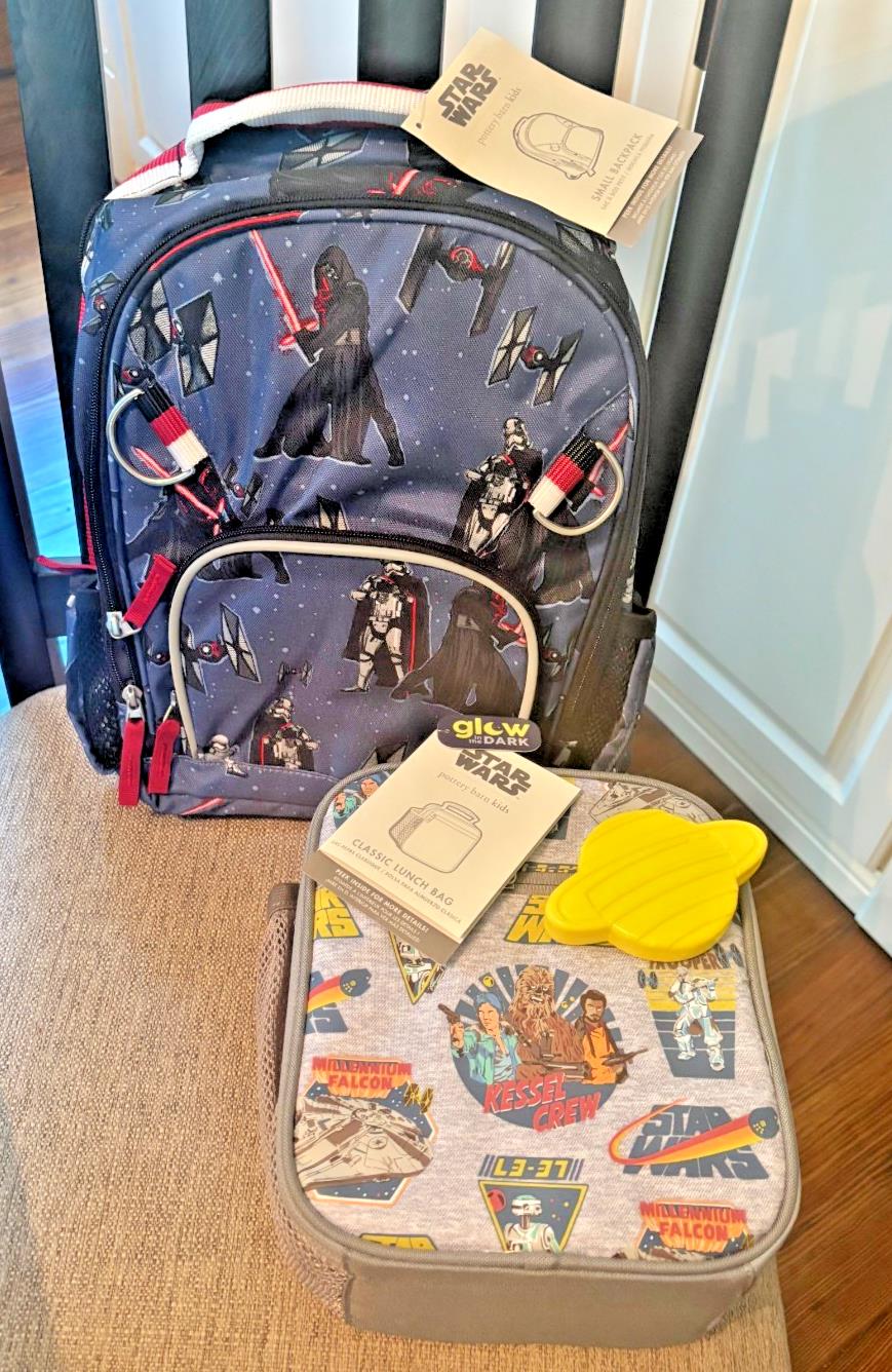 Pottery Barn School STAR WARS BACKPACK LUNCH Disney Grogu Solo Travel Bag 🚀 / product image view 9