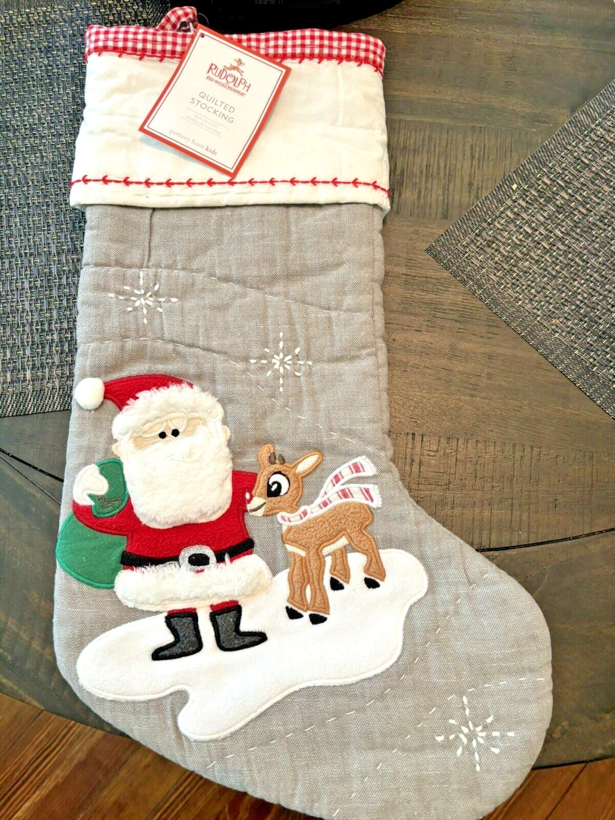 Disney Pottery Barn Holiday Christmas stocking Santa Rudolph Seuss tree Party detailed image 3
