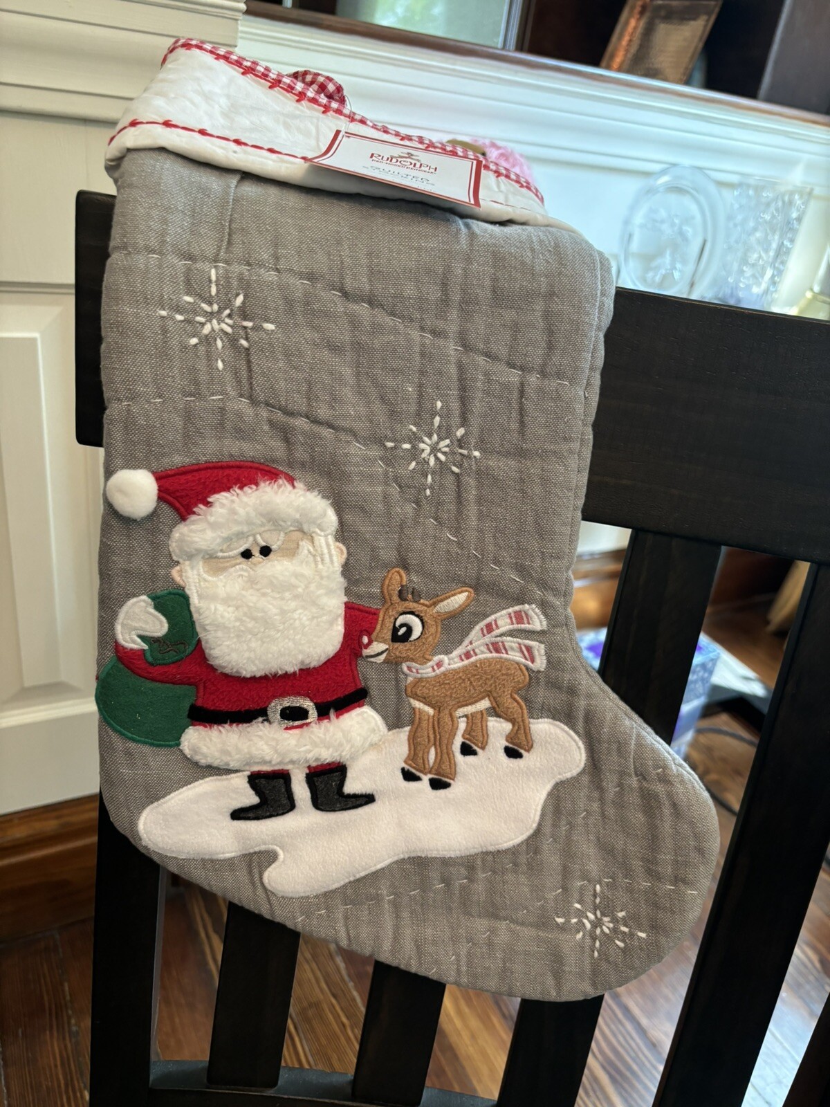 Disney Pottery Barn Holiday Christmas stocking Santa Rudolph Seuss tree Party detailed image 12