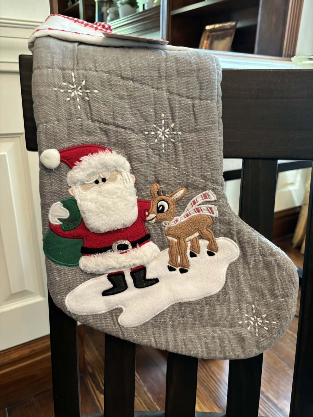 Disney Pottery Barn Holiday Christmas stocking Santa Rudolph Seuss tree Party detailed image 14