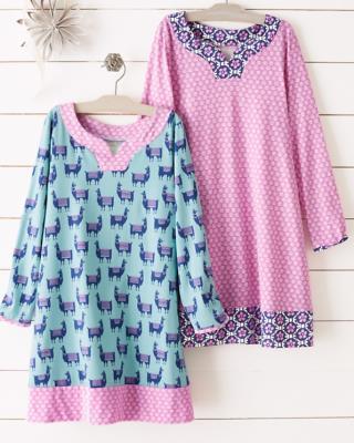 Granate Hill Holiday Pijama Pijama Disney Llama DORMIR Vestido Regalo Fiesta Niña a