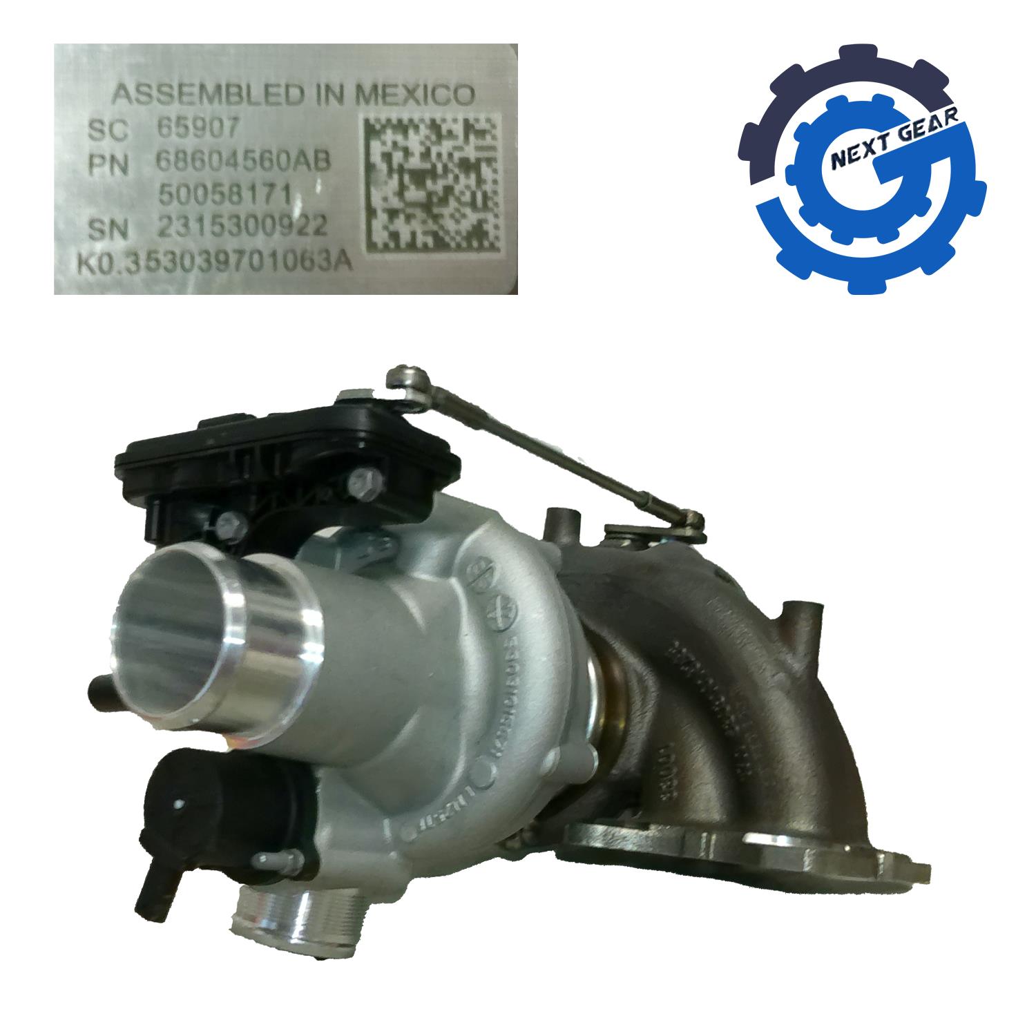 Mopar Turbocharger for 2024-2026 Jeep Wrangler 2.0 L L4 68604560AB