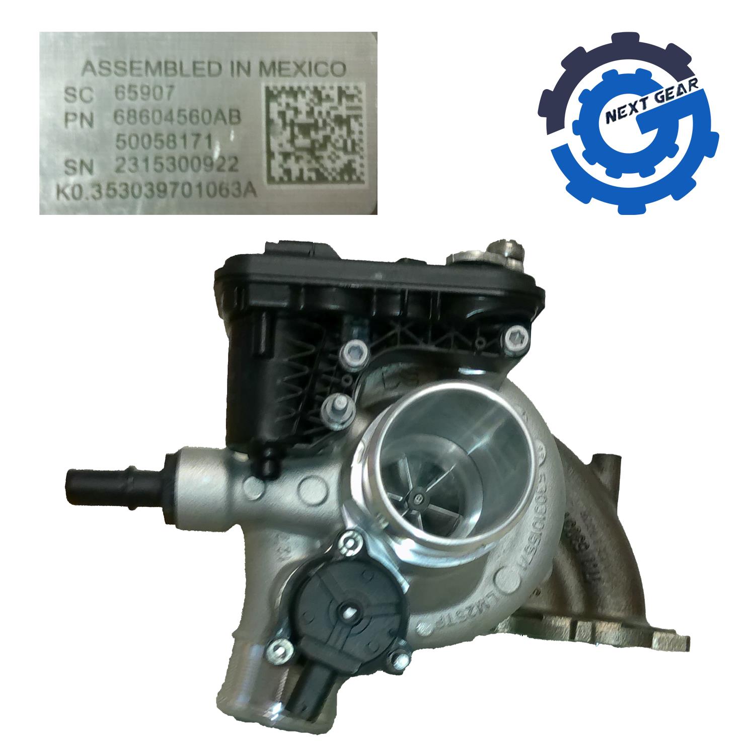 Mopar Turbocharger for 2024-2026 Jeep Wrangler 2.0 L L4 68604560AB