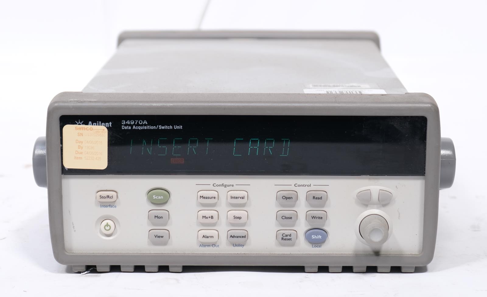 HP / Agilent 34970A Data Acquisition Switch Unit