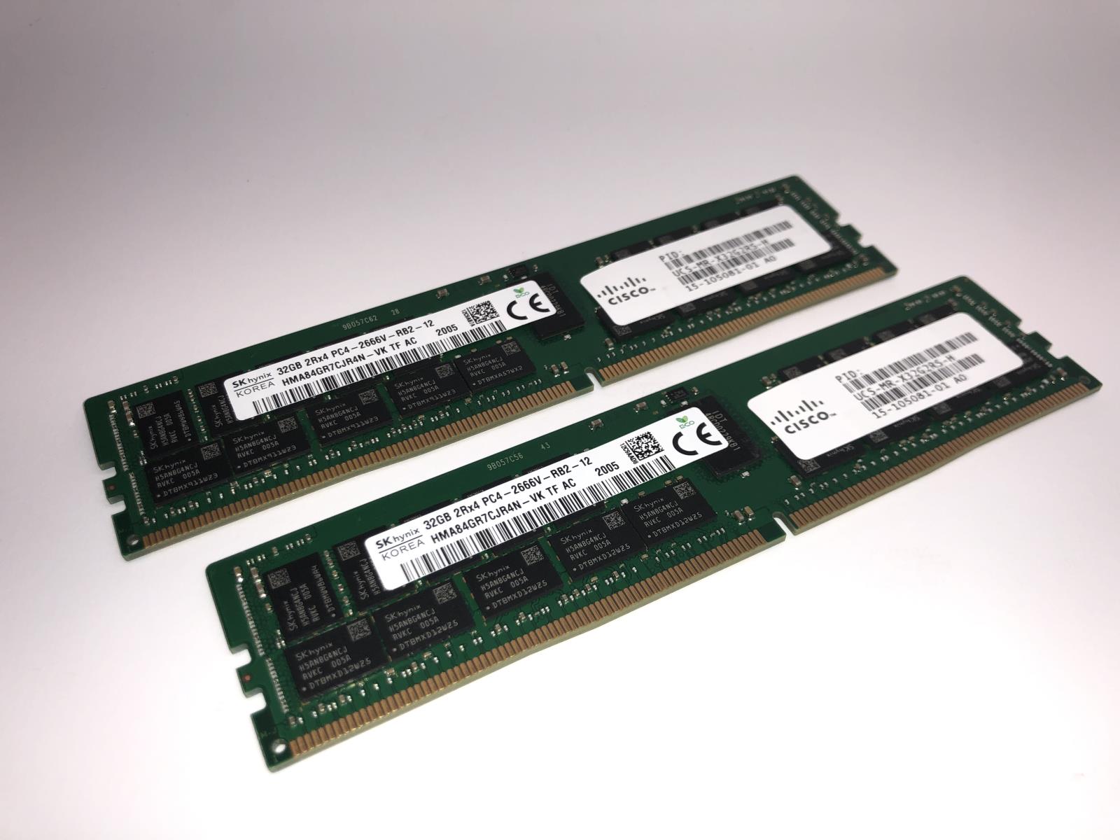 SKhynix 32Gb 2Rx4 PC4-2133P set 4枚 SK Hynix 32GB PC4-2133P-RB1-10 DDR4 RAM ECC Serverspeicher