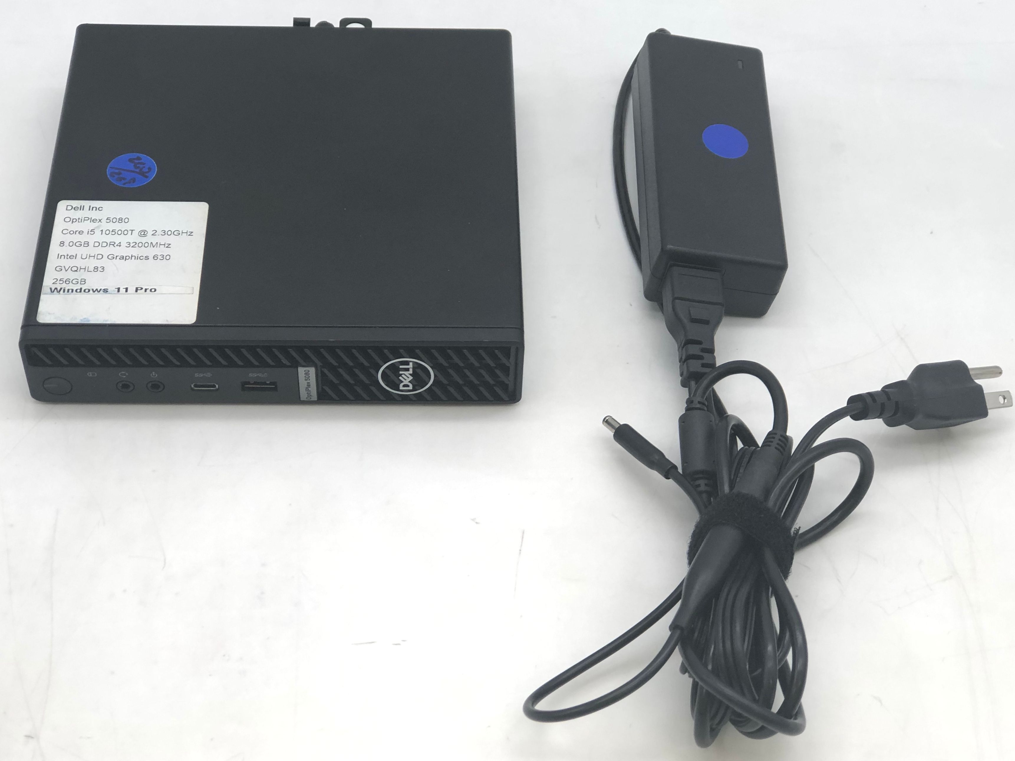 Dell OptiPlex 5080 Micro USFF, i5-10500T, 2.3GHz, 8GB, 256GB NVMe