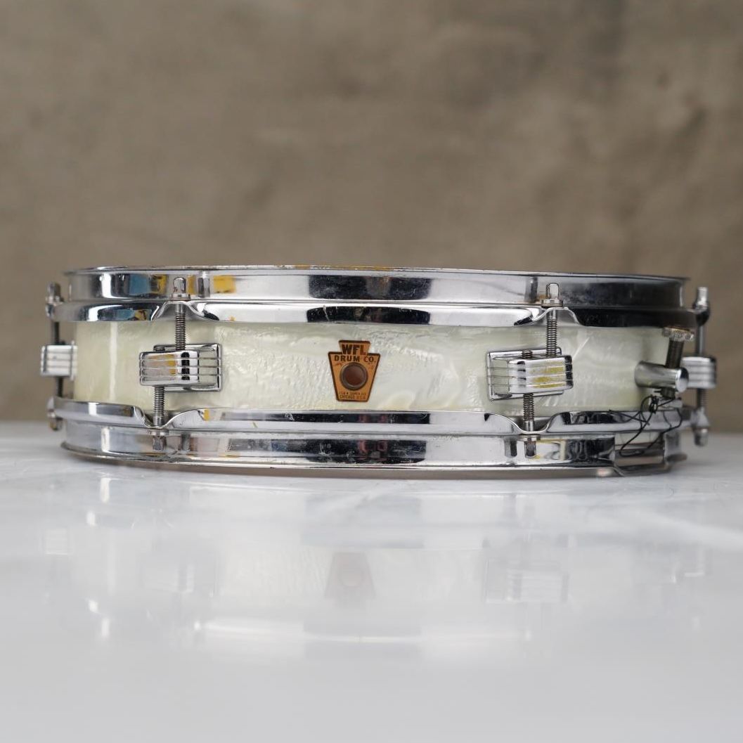WFL (Ludwig) 3.5 x 13" Downbeat White Marine Pearl Piccolo Snare Drum #59130