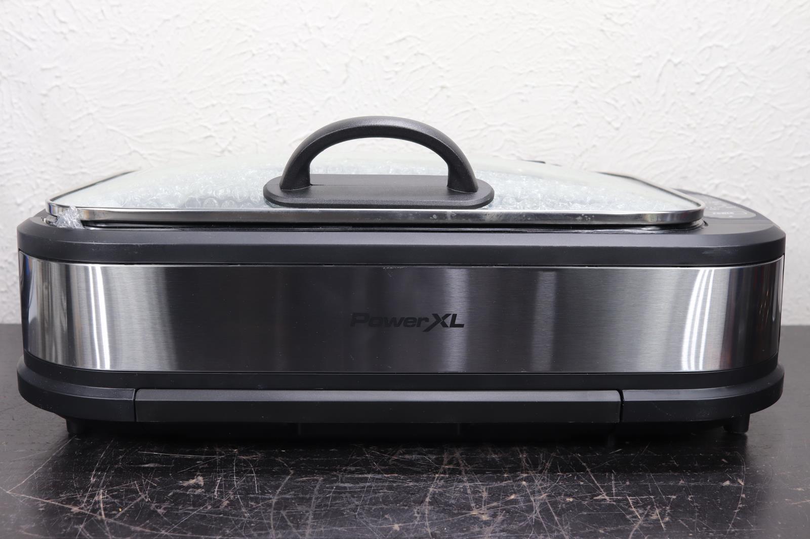 Power XL Smokeless Grill / Griddle Tempered Glass Turbo Speed Smoke Extractor