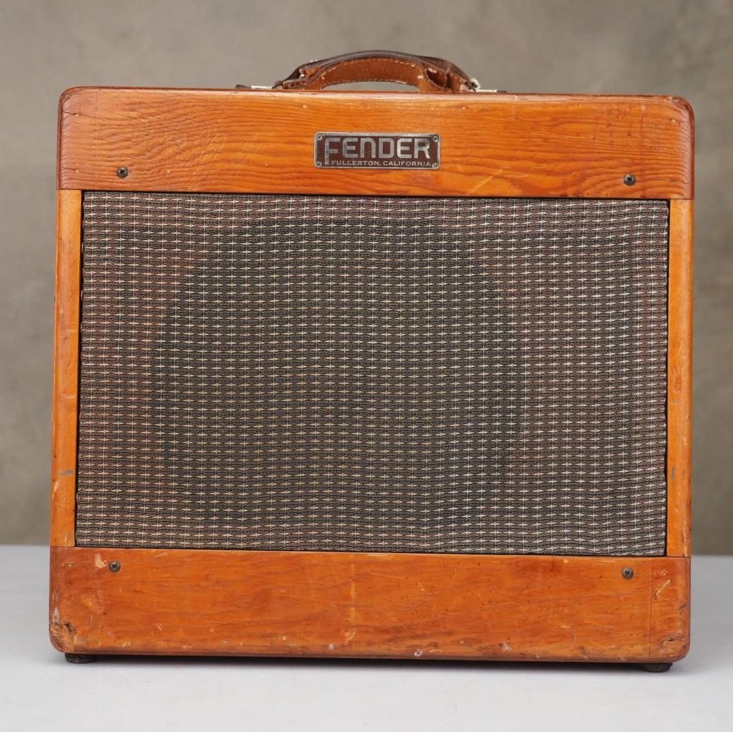 1954 Fender 5D3 Wide Panel Tweed Deluxe 1x12 Combo Amplifier #58997